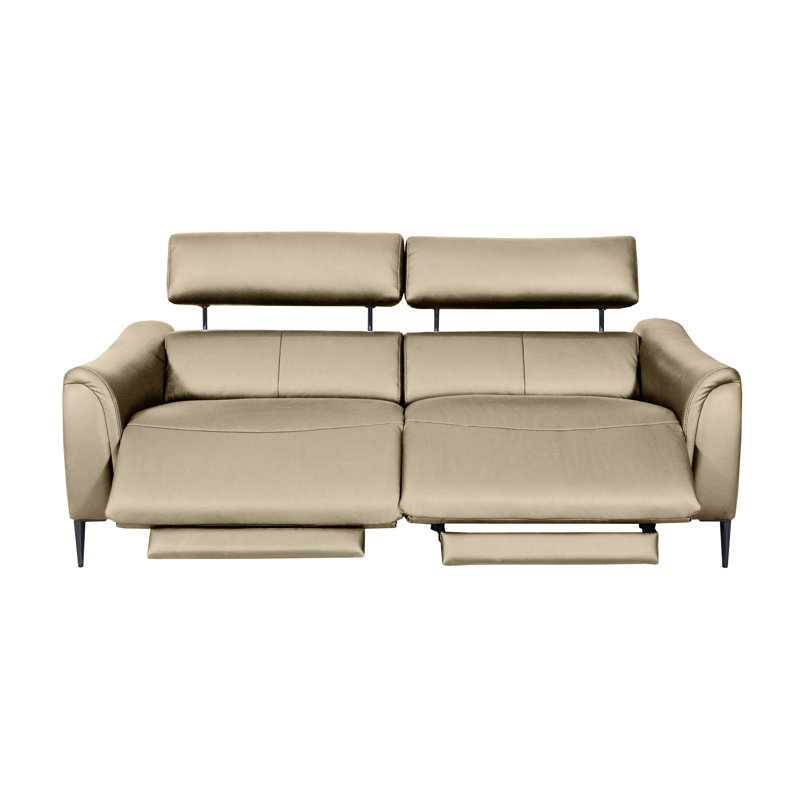 Corrigan Studio Koolanooka 204 cm Genuine Leather Pillow Top Arm